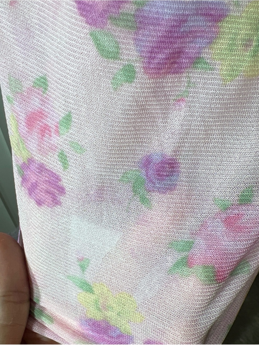 American Vintage Pink Floral Lace-Trim Camisole - Picture 5 of 6